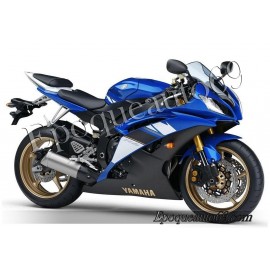 Kit autocollants Stickers Yamaha YZF-R6 2008 - version bleu 2