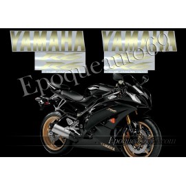 Autocollants Stickers Yamaha YZF-R6 2009 - version noir