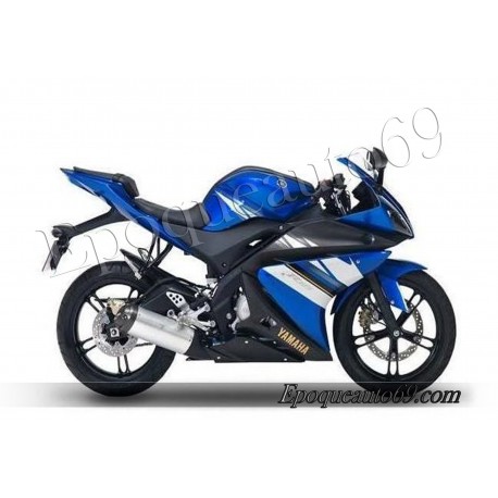 Autocollants Stickers Yamaha YZF-R125 2009 - bleu