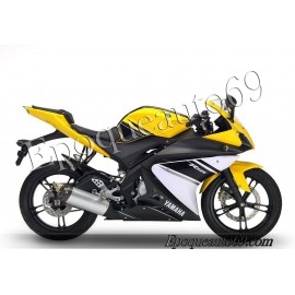 Autocollants stickers Yamaha YZF-R125 2009 - jaune