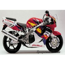 Autocollants Stickers Honda CBR 919RR 1996 - version rouge blanc jaune 