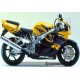 Autocollants stickers Honda CBR 919RR 1997 - version jaune noir violet