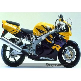 Autocollants stickers Honda CBR 919RR 1997 - version jaune noir violet