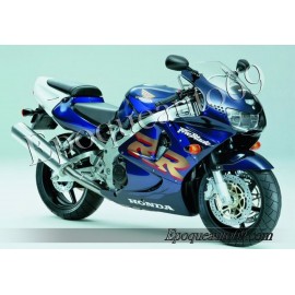 Autocollants stickers Honda CBR 919RR 1999 - version blanc / rouge / bleu