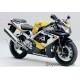 Autocollants stickers Honda CBR 929RR 2000 - version jaune