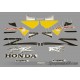 Autocollants stickers Honda CBR 954RR 2003 - version jaune / bleu foncé