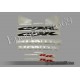 Autocollants stickers Honda CBR 600RR 2006 - version argent