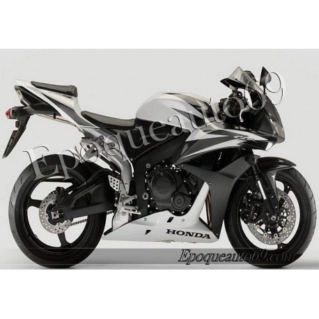 Autocollants stickers Honda CBR 600RR 2007 - version gris / blanc / noir