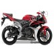 Autocollants stickers Honda CBR 600RR 2007 - version rouge