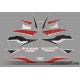 Autocollants - Stickers Honda CBR 600RR 2009 - version noir rouge