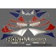 Autocollants stickers Honda CBR 1000RR 2005 - version Bleu Noir Argent