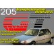 AUTOCOLLANTS COMPLET PEUGEOT 205 GT