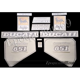 Autocollants stickers 851 année 1989 superbike