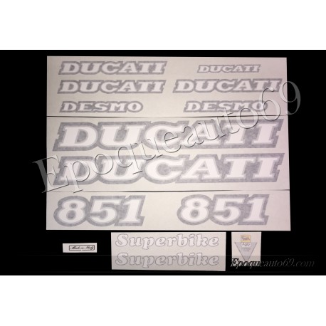 Autocollants - Stickers Ducati 851 superbike