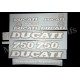 Autocollants Stickers Ducati 750 Santamonica