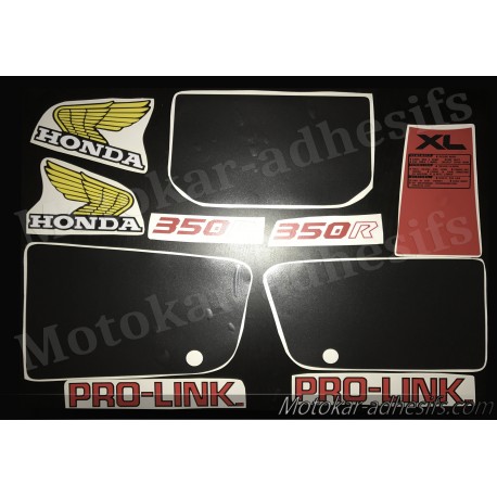 Autocollants - Stickers honda XL 350 R année 1983