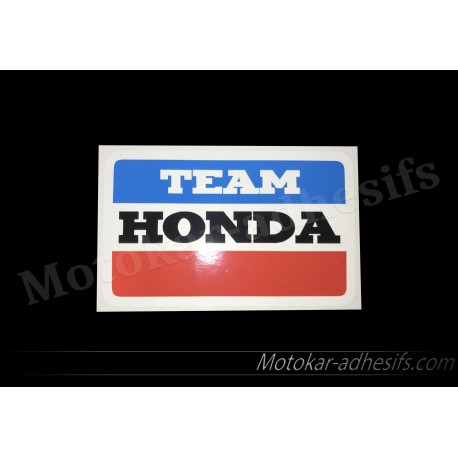 Autocollant sticker Honda Team