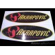 2 Autocollants stickers AKRAPOVIC 
