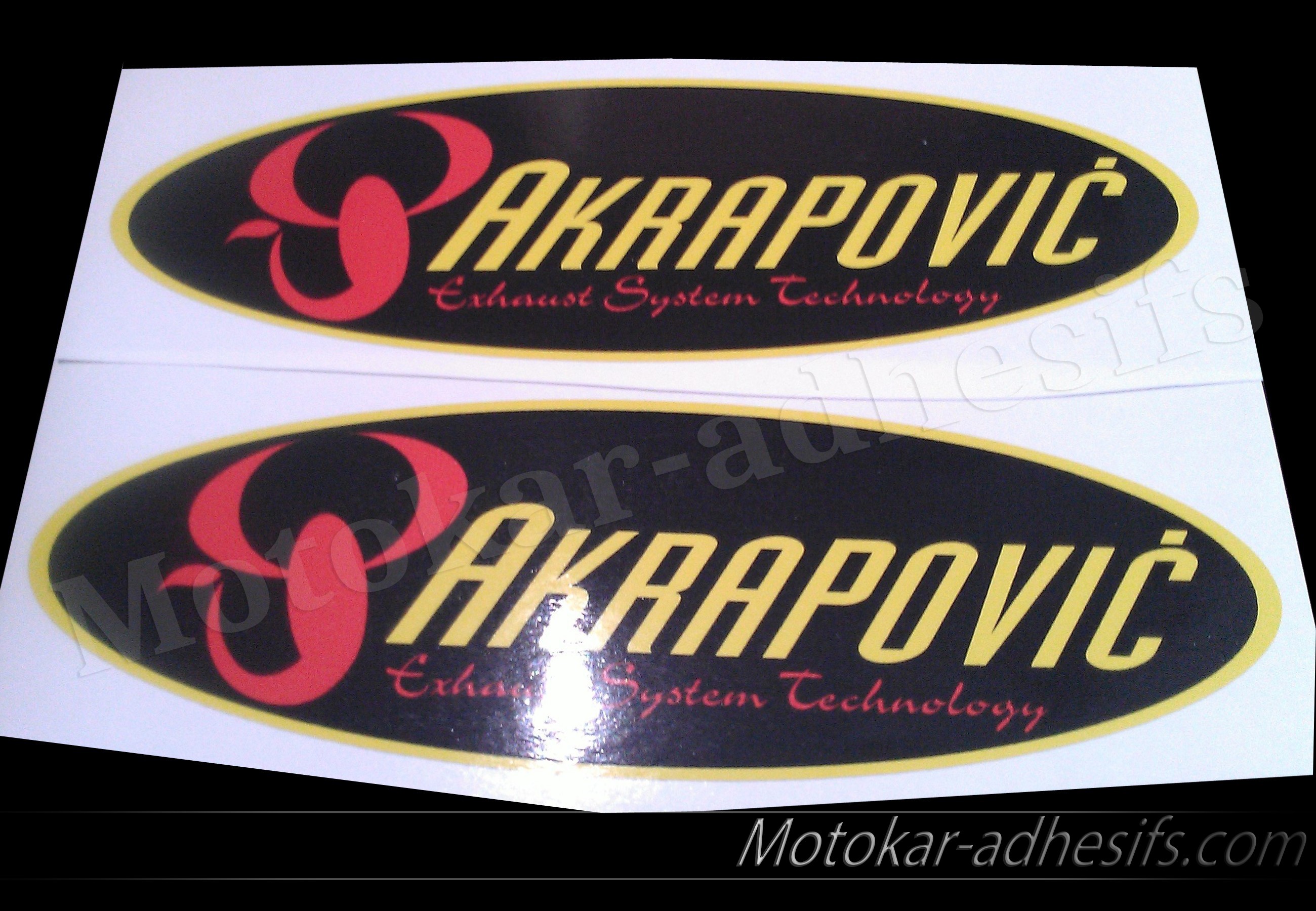 2 Autocollants stickers AKRAPOVIC - EPOQUEAUTO69