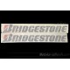 2 autocollants stickers BRIDGESTONE