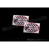2 autocollants stickers Champion ovale GP