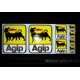 8 Autocollants stickers AGIP Moto Ducati