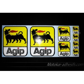 8 Autocollants stickers AGIP Moto Ducati