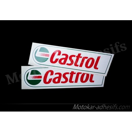 Autocollants stickers CASTROL 