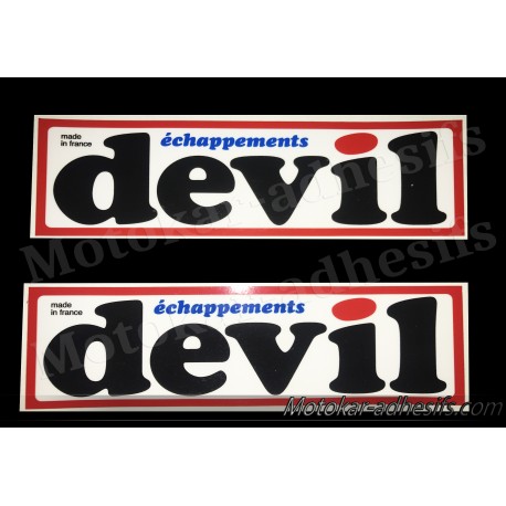 Autocollants DEVIL échappements 