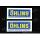 2 autocollants stickers ÖHLINS