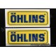 2 autocollants stickers ÖHLINS 