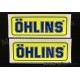 2 autocollants stickers ÖHLINS 