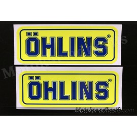 2 autocollants stickers ÖHLINS 