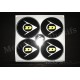 Autocollants stickers Logos centrale de Jantes DUNLOP 