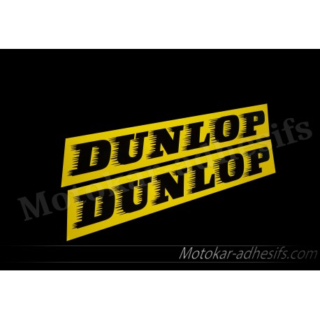 2 Autocollants stickers DUNLOP 