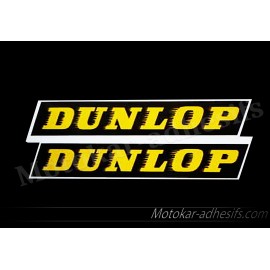 2 Autocollants stickers DUNLOP 