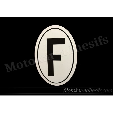 Autocollant sticker F