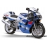 Autocollants - stickers Suzuki GSX-R 600 1998 version bleu/blanc