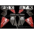 Autocollants - stickers Suzuki GSX-R 600 1998 version Rouge/Noir