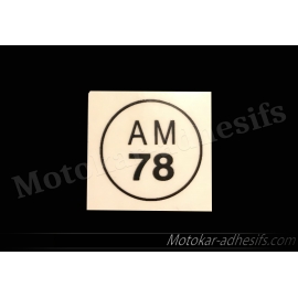 Autocollants stickers AM78 