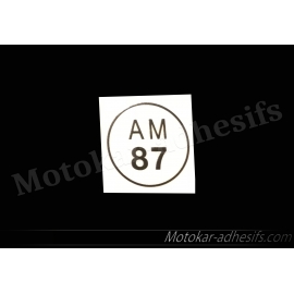 Autocollants stickers AM87