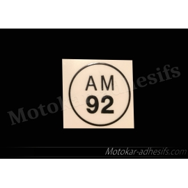 Autocollants stickers AM92