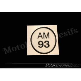 Autocollants stickers AM93