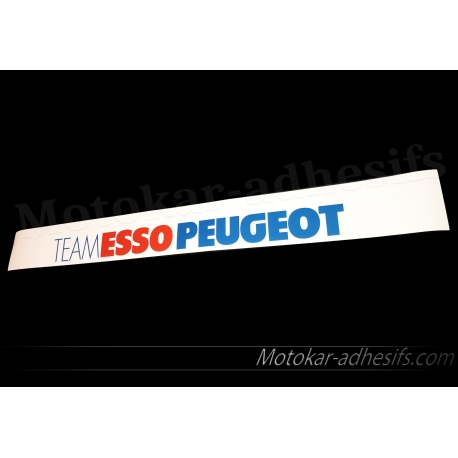 Autocollant Pare soleil Team esso Peugeot