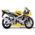 Autocollants - stickers Suzuki GSX-R 750 2003 version jaune / gris