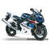 Autocollants - stickers Suzuki GSX-R 750 2004 version blanc /bleu