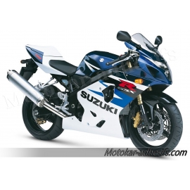 Autocollants - stickers Suzuki GSX-R 750 2004 version blanc /bleu