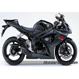 Autocollants stickers Suzuki GSX-R 750 2007 version noir