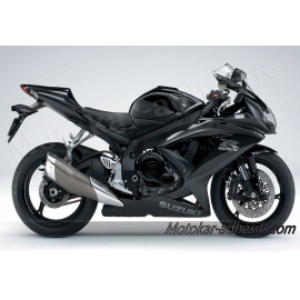 Autocollants stickers Suzuki GSX-R 750 2008 version noir