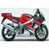 Autocollants - stickers Suzuki GSX-R 750 2002 version Rouge / Argent